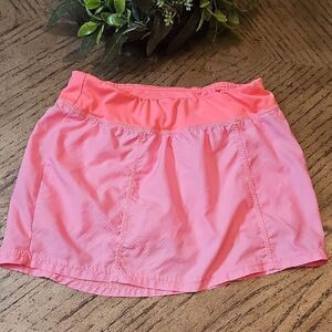 Champion Pink Coral Athletic Skirt With Shorts Size M 7/8